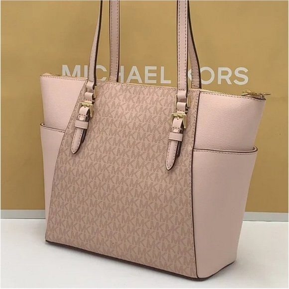 MICHAEL KORS Charlotte Large Top Zip Tote Ballet - Picture 5 of 16